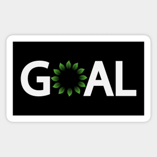 Goal typography design Magnet